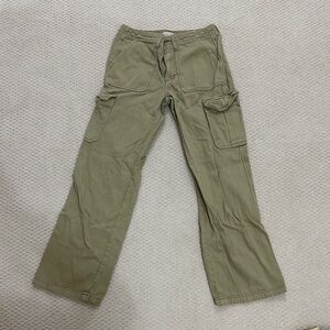 Altar'd State Olive Cargo Wide Leg Pants